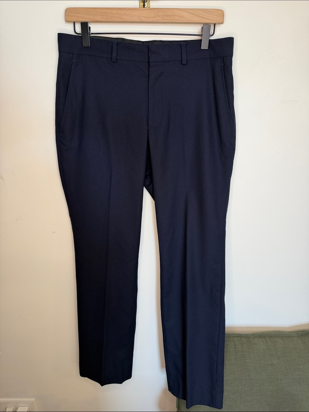 Kenneth Cole Men's Navy Slim Dress Pants 30x30